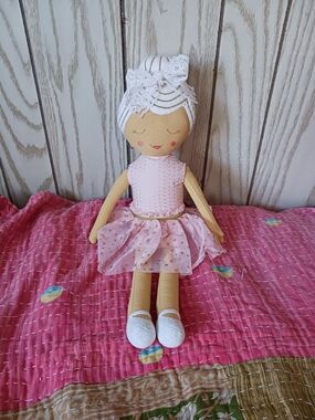 Pillowfort Target Ballerina Plush Doll with Lace Headband